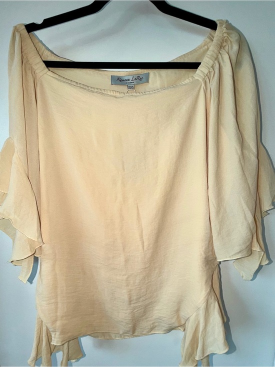 Ramona Larue Pants - Ramona LaRue Lucy Set Butter XS Double Chiffon Top + Pants NWT